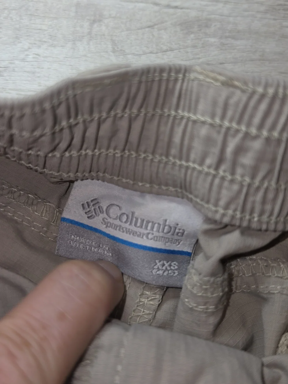 Columbia Sportswear Convertible Hiking Pants Youth Tan Boys Size XXS